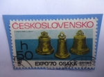 Stamps Czechoslovakia -  EXPO' 70 OSAKA-Campanas Históricas - Expo, Exposición Mundial.