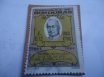 Stamps : America : Honduras :  S.S Pio IX (1792-1878)-Centenario de la Muerte del Padre Manuel Jesús Subirana, 1864-1964