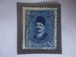 Sellos de Africa - Egipto -  King Fuad I de Egipto (1868-1936)