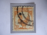 Stamps Asia - Myanmar -  Hamsa-Pájaro legendario - Serie: 1er Aniversario de su Independencia. - 2 Anna. Unión de Burma. 