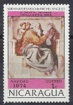 Stamps : America : Nicaragua :  1974 - 400 Aniversario de Michelangelo I