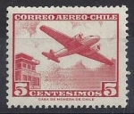 Stamps : America : Chile :  1964 - Douglas DC-2