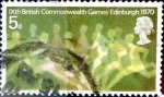 Stamps United Kingdom -  Intercambio 0,20 usd 5 p. 1970