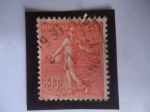 Stamps France -  Sembradora - semeuse lignée