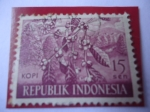 Sellos de Asia - Indonesia -  Kopi -Café - Productos agrícolas.