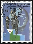 Stamps Djibouti -  Copa del Mundo maratón - Hiroshima