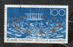 Stamps Germany -  1254 - 40 Anivº del Consejo de Europa