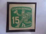 Stamps Czechoslovakia -  cartero - Sello de periódico (1945/47)