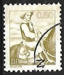 Stamps Brazil -  Profesiones - gaucho