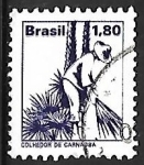 Stamps Brazil -  Profesiones - cortador de carnauba 
