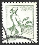 Stamps Brazil -  Profesiones - pescador