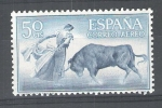 Stamps : Europe : Spain :  1267 Tauromaquia.Quite de frente.
