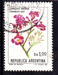 Stamps Argentina -  FLORES-LAPACHO NEGRO