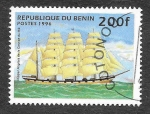 Sellos del Mundo : Africa : Benin : 855 - Barco Velero
