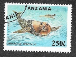 Stamps Tanzania -  1291 - Foca Monje del Caribe