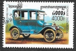Stamps Cambodia -  1816 - Coches Antiguos