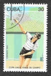 Sellos de America - Cuba -  3480 - Tenis Copa Davis