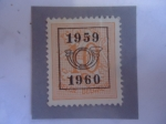 Stamps Belgium -  Número Precancelado en León Heráldico (1959-1960) - Corneta de Correo
