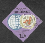 Stamps Burundi -  135 - Año de la Cooperación Internacional