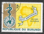 Stamps Burundi -  269 - XX Aniversario de WHO en África