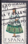 Stamps Spain -  TRAJE TIPICO-LAS PALMAS (41)