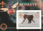 Stamps Democratic Republic of the Congo -  Mono, macaca arctoides