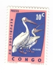 Sellos del Mundo : Africa : Rep�blica_del_Congo : Pelicanos