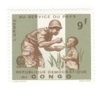 Sellos de Africa - Rep�blica Democr�tica del Congo -  El ejercito al servicio del pais
