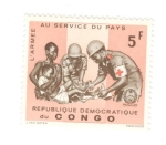 Stamps Democratic Republic of the Congo -  El ejercito al servicio del pais