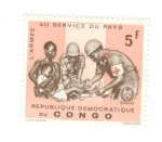 Sellos de Africa - Repblica Democrtica del Congo -  El ejercito al servicio del pais