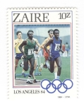 Sellos de Africa - Rep�blica Democr�tica del Congo -  Juegos olimpicos Los Angeles 1984