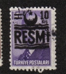 Stamps Turkey -  Sellos oficiales, Ismet Inonu, tipo 