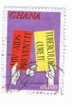 Stamps : Africa : Ghana :  Tuberculosis curett