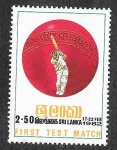 Stamps : Asia : Sri_Lanka :  627 - 150º Aniversario del Primer Partido de Cricket