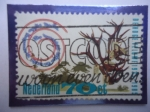 Stamps Netherlands -  Parque Nacional:De Hoge Veluwe, 1935-1985 - (5500 Hect.)- Ostcode (cód.Postal)  