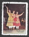 Sellos de Asia - Emiratos rabes Unidos -  Mi1315 - Danzas (SHARJAH)