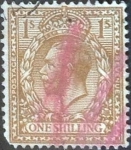 Stamps United Kingdom -  Scott#200 intercambio 3,5 usd, 1 sh. 1924
