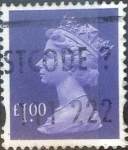 Stamps United Kingdom -  Scott#MH279 intercambio 3,00 usd, 1 libra 1997