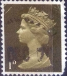 Stamps United Kingdom -  Scott#MH2 intercambio 0,25 usd, 1 D. 1968