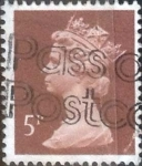 Stamps United Kingdom -  Scott#MH55 intercambio 0,35 usd, 5 p. 1988