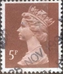 Stamps United Kingdom -  Scott#MH55 intercambio 0,35 usd, 5 p. 1988