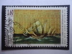 Stamps Italy -  500 Aniversario del viaje de Colón - Almanaque perpituum, por branham Zacut (1452-1515) Astrónomo-As