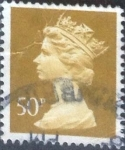 Stamps United Kingdom -  Scott#MH160 intercambio 0,80 usd, 50 p. 1980