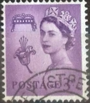Stamps United Kingdom -  Scott#2 intercambio 0,20 usd, 3 d. 1958