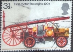 Stamps United Kingdom -  Scott#716 intercambio 0,20 usd, 3,5 p. 1974