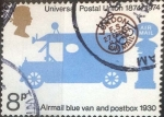 Stamps United Kingdom -  Scott#722 intercambio 0,30 usd, 8 p. 1974