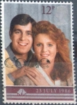 Stamps United Kingdom -  Scott#1154 intercambio 0,40 usd, 12 p. 1986