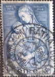 Stamps Ireland -  Scott#151 intercambio 0,20 usd, 3 p. 1954