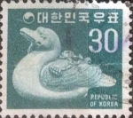 Stamps South Korea -  Scott#648 , intercambio 0,30 usd. 30 won 1970
