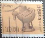 Sellos de Asia - Corea del sur -  Scott#1200 , intercambio 0,80 usd. 1000 won 1983